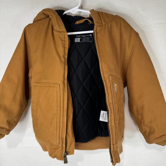 Carhartt Toddler Brown Winter Coat 3t - Picture 2 of 2
